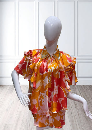 Aubrey Rhinestone Blouse