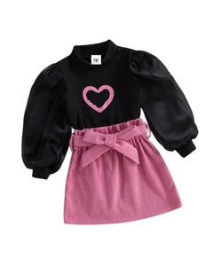 Heart Skirt Set