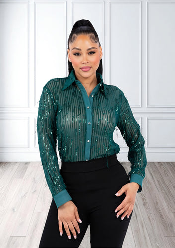 Zaira Sequin Shirt