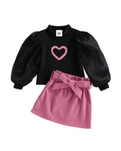 Load image into Gallery viewer, Heart Skirt Set