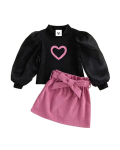 Heart Skirt Set