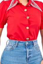 Load image into Gallery viewer, Zoe Rhinestone Shirt