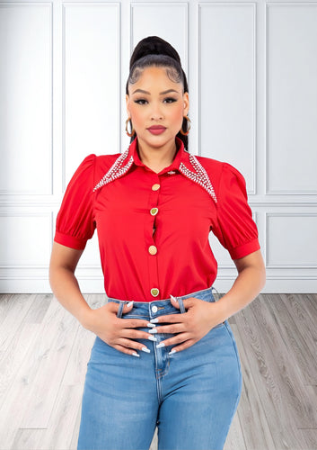 Zoe Rhinestone Shirt