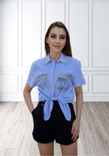 Load image into Gallery viewer, Kailany Rhinestone Blouse
