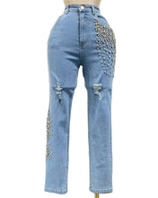 Load image into Gallery viewer, Rhinestone Jeans