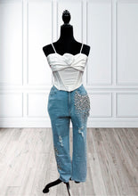 Load image into Gallery viewer, Rhinestone Jeans