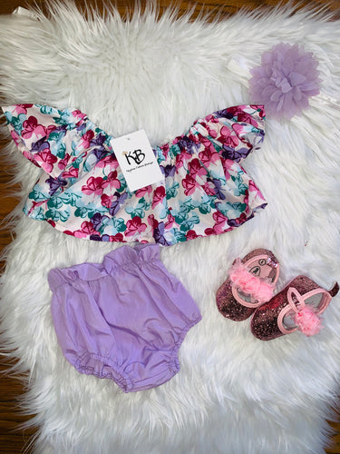 Violeta floral Set
