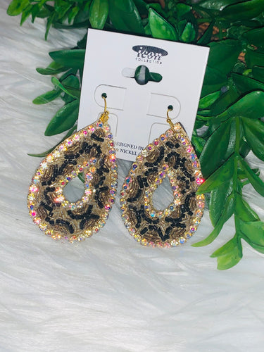 Cheetah earrings