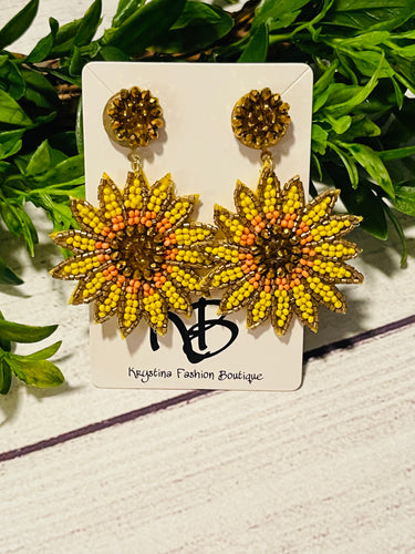 Yoani Sunflower earrings