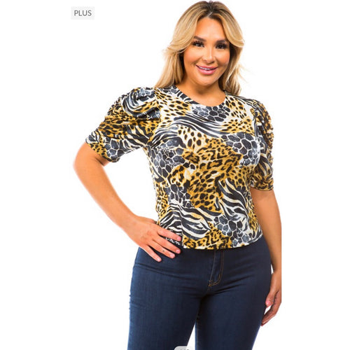 Samara Cheetah Blouse