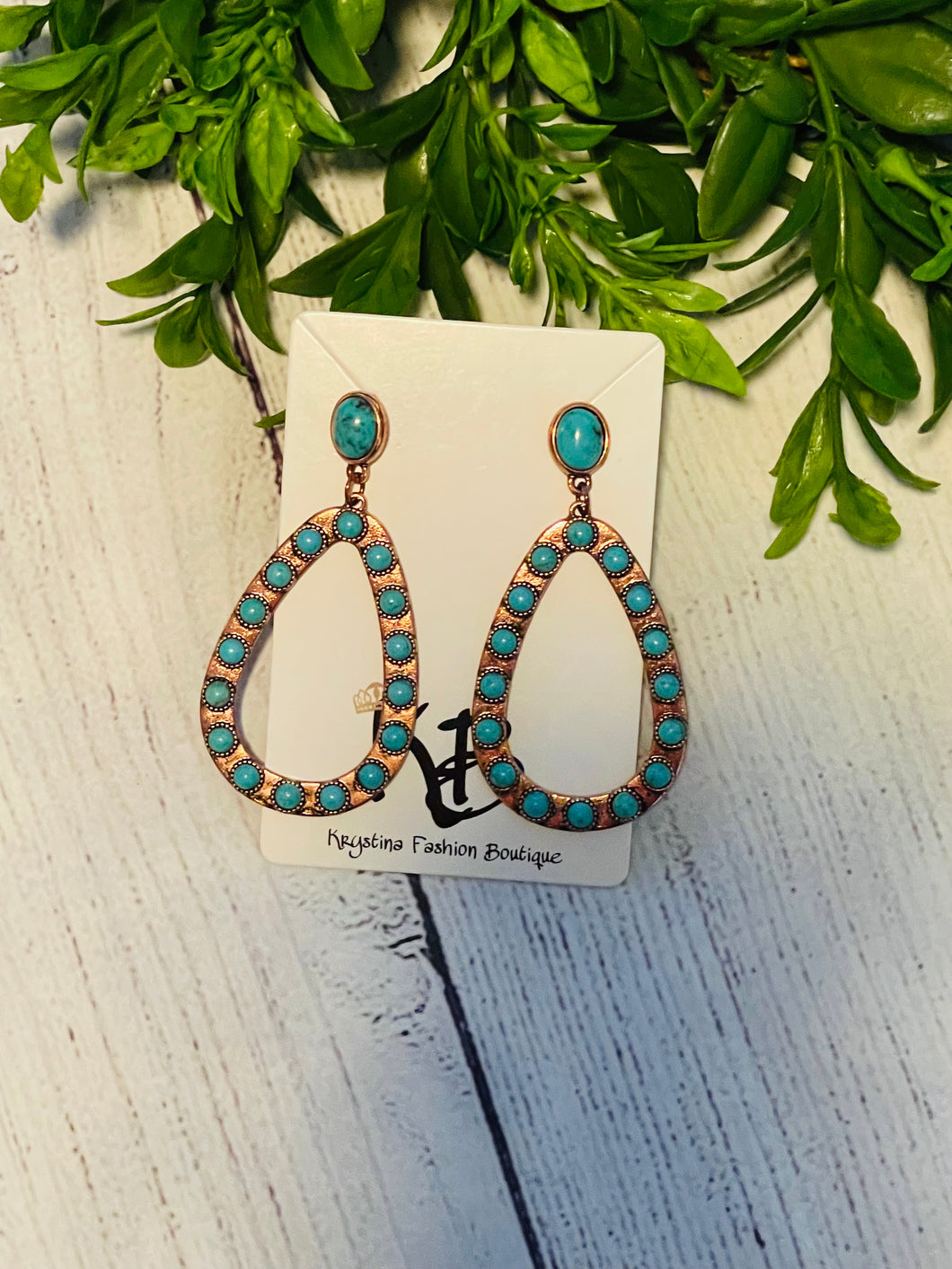 Yari turquoise earrings