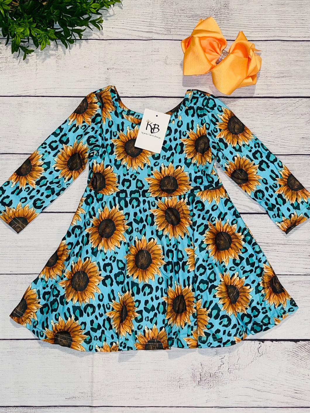 Melanie Sunflower Dress