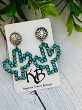 Load image into Gallery viewer, Cactus Rhinestones Earrings